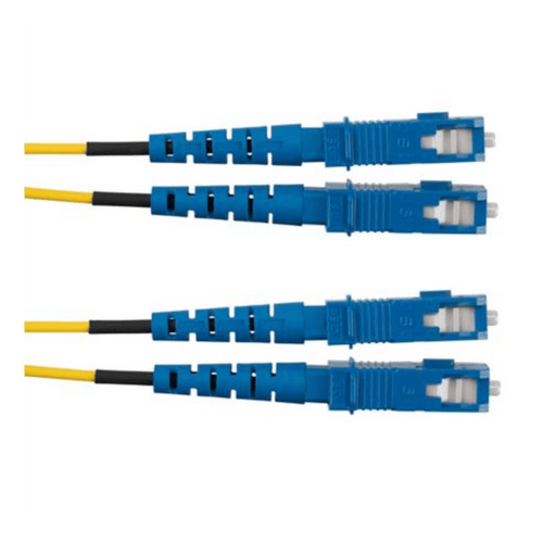 Jumper de Fibra Optica Monomodo 9/125 OS2, SC-SC Duplex, OFNR (Riser), Color Amarillo, 3 Metros (9.84 Pies)