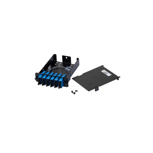 Placa Acopladora de Fibra Óptica FAP, Con 12 Pigtails y 6 Conectores SC Duplex (12 Fibras), Para Fibra Monomodo OS1/OS2, Color Azul