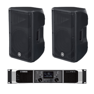 Kit Refuerzo Sonoro | Incluye 2 Bocinas CBR12 y 1 Amplificador PX5 | Ideal para Audio en primer Plano