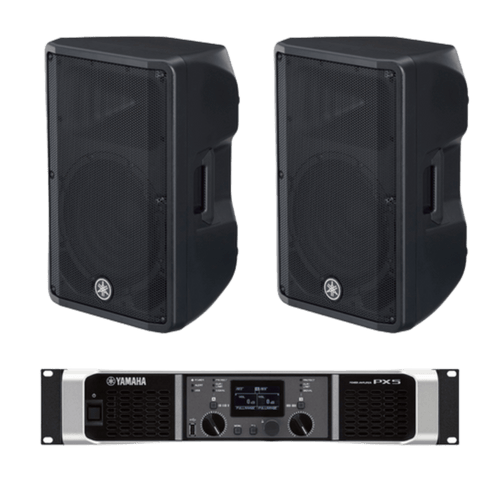 Kit Refuerzo Sonoro | Incluye 2 Bocinas CBR12 y 1 Amplificador PX5 | Ideal para Audio en primer Plano