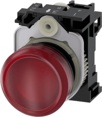 Lampara de señalización plástica con led color Roja, 110Vca