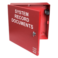 Caja Metálica Roja | Documentos De Registro Del Sistema | Con Unidad Flash USB-C | Cerradura De Botón | 12x12x4