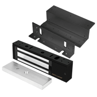 Kit Para Control de Acceso Incluye Chapa Magnética de 1200 Lbs / Montaje En Z y L /  Uso Interior / Certificación UL / En Color Negro / Diseño Elegante