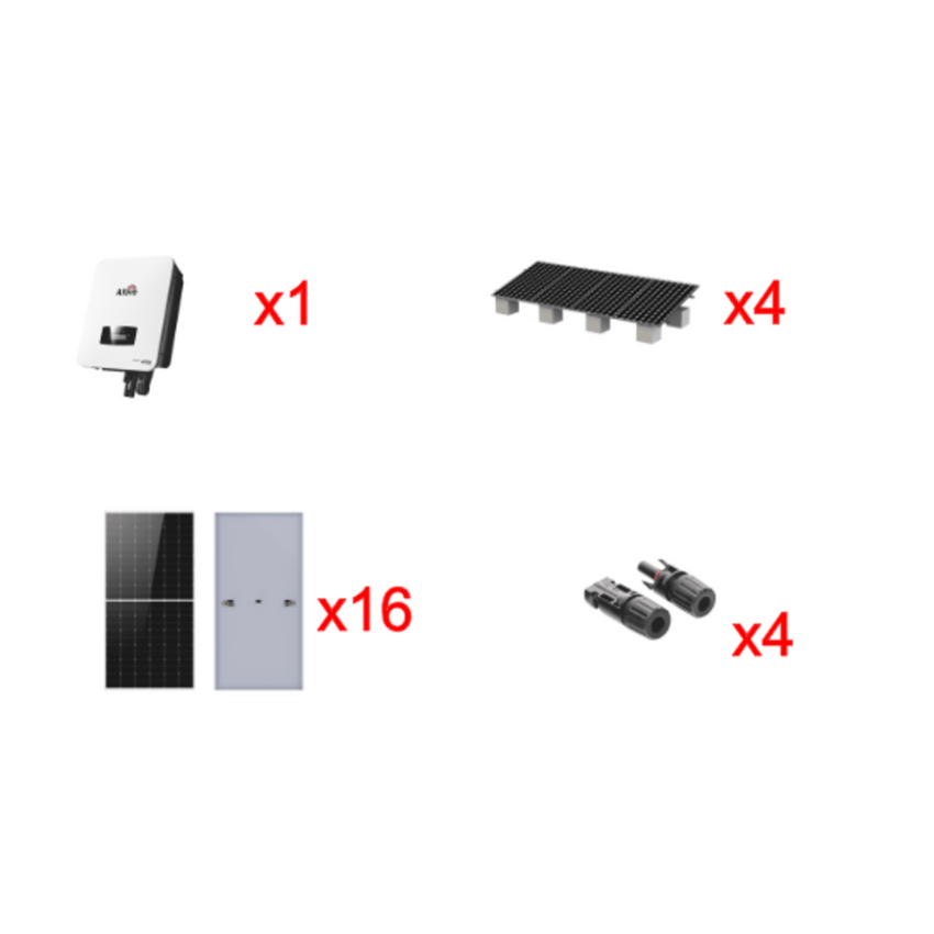 Kit Solar Interconexion  / 10kW  220Vca / Inversor AFORE / Montaje Incluido