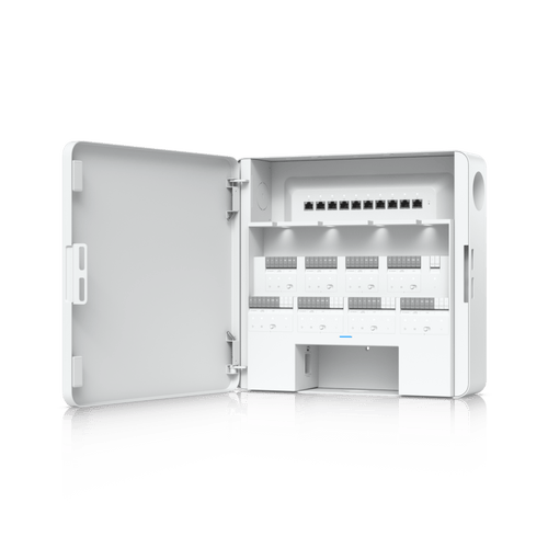 Enterprise Access Hub/Concentrador de Acceso Empresarial con Control de Entrada y Salida de hasta 8 Puertas y Soporte de Respaldo de Batería