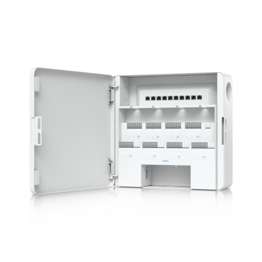 Enterprise Access Hub/Concentrador de Acceso Empresarial con Control de Entrada y Salida de hasta 8 Puertas y Soporte de Respaldo de Batería