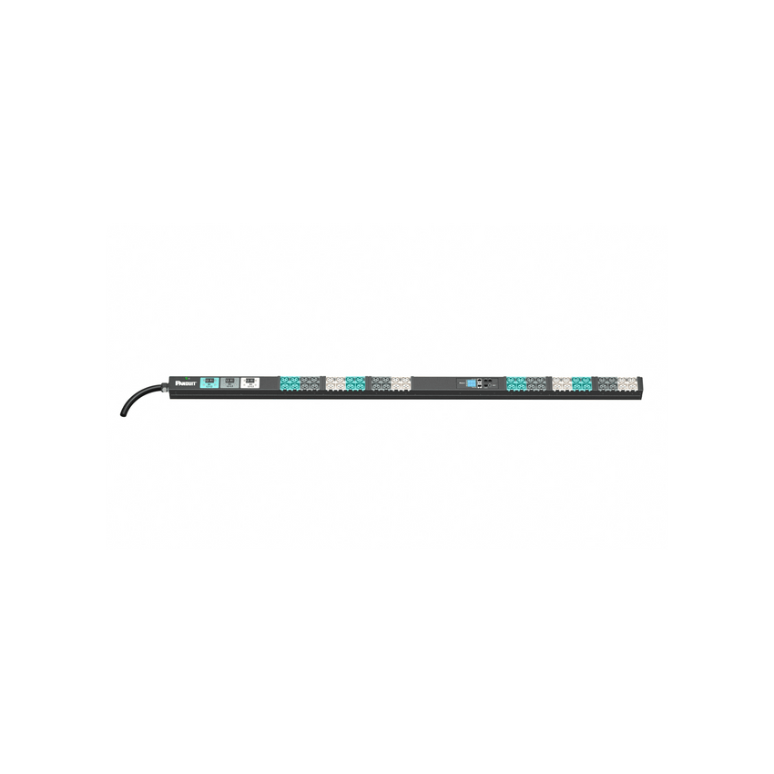 PDU Inteligente Monitoreable EL2P para Distribución de Energía, Enchufe de Entrada NEMA L21-30P, Con 24 Salidas C13/C15 y 24 C19/C15/C19/C21, de Instalación Vertical, 208 Vca, 30 Amp