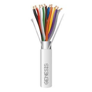 Carrete de 305 Metros (1000 Pies) / Cable de Cobre / 10 x 18 AWG / Plenum / Color Blanco / Blindado / Para Aplicaciones de Alarmas de Intrusi�n / Control de Acceso / Automatizaci�n / Interfonos y Tv Porteros