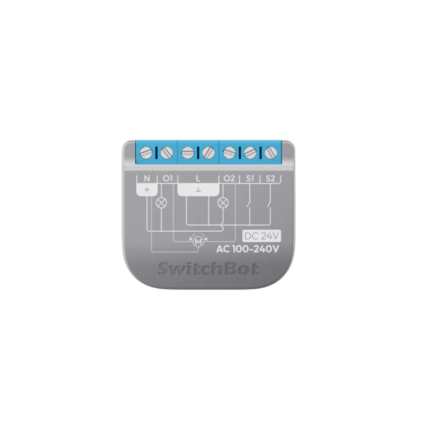 Relay Switch Inteligente 2 Canales / WiFi + BLE / Medici�n Consumo / 10A por Canal / Protecci�n Sobrecarga / Compatible Matter / 42 x 36 x 16 mm (1.7 x 1.4 x 0.6 in)