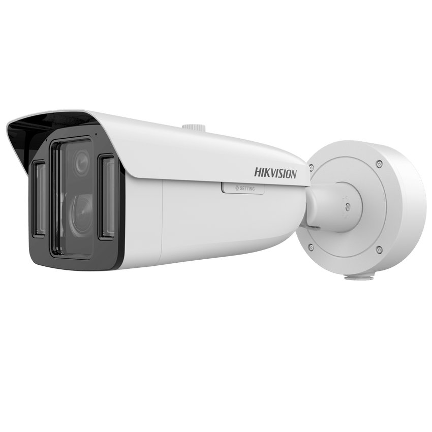 [TandemVu] Bala IP Dual 4 Megapixel (2 Lentes) / Lente Fijo (4 mm / ColorVu) y Lente Mot. (5 a 20 mm / DarkFighter X) / Luz Dual (IR y Luz Blanca) / IP67 / IK10 / Reconocimiento Facial / ACUSENSE / WDR 140 dB / DeepinView / Búsqueda por Atributos