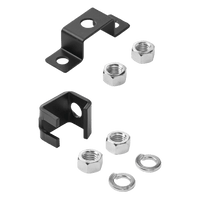 Kit de Soporte a Techo, Para Charola Tipo Escalerilla, de Acero, Color Negro