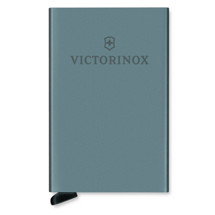 Tarjetero / Almacenamiento Seguro 4-6 Tarjetas / Aluminio Duradero / Protección RFID / Sistema Deslizamiento Patentado / Color Gris.