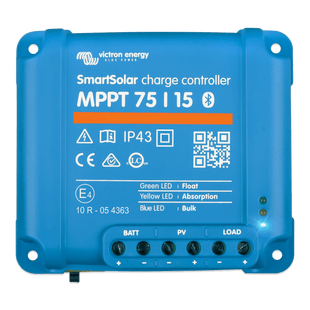 SmartSolar MPPT 75/15 / Controlador de Carga Solar MPPT 15A / 12/24 Vcc en baterías / IP43