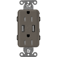 Receptáculo 15 A con puerto USB
