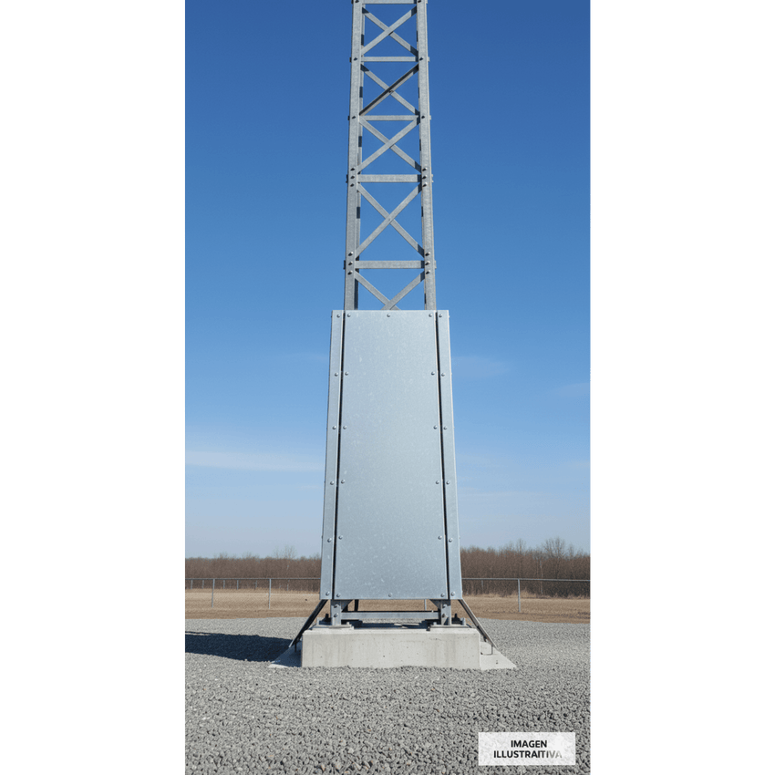 Panel Anti-Escalada para seccion 8 / Instalación Estructural / Diseño de Seguridad para Prevención de Acceso No Autorizado
