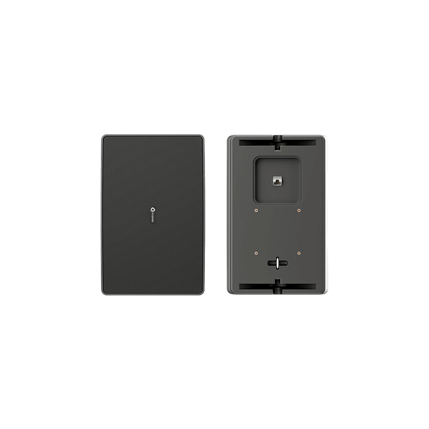 Altavoz de Pared PoE Dante 6.5 pulgadas | 2 Vías | Potencia PoE++ 10W | DSP Integrado | Mixer 2 Canales | Montaje VESA 75 mm | UL1480A | Negro o Blanco