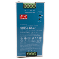 Fuente de Poder Industrial / 240 Watts / Salida 48 VCD / 5 Amp / Montaje Riel Din
