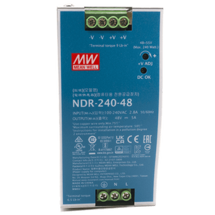 Fuente de Poder Industrial / 240 Watts / Salida 48 VCD / 5 Amp / Montaje Riel Din