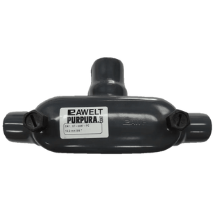 Caja Oval tipo T con Recubrimiento Exterior de PVC de 1/2" (12.7 mm).