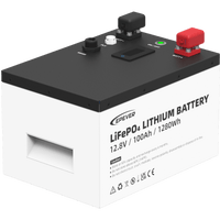 Batería de Litio LiFePO4 12.8Vcc, 100Ah, 1.28KwH, Pantalla LCD para Monitoreo Local, Carcasa Metálica