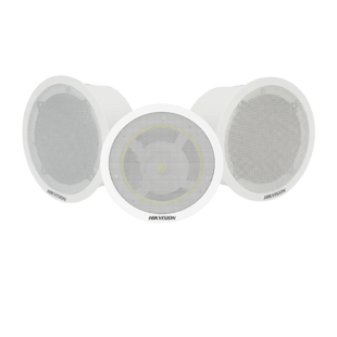 Kit Altavoz principal y 2 bocinas secundarias, solo alimenta la principal  | Bluetooth |  Hik-Connect | Musical Ambiental | Voceo | Calendarización de audios