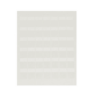Paquete de Hojas con 2500 Etiquetas de Identificación Auto-Laminadas para Impresora Láser/Inyección de Tinta, para Cables de 3 a 7.1 mm de Diámetro (12 - 10 AWG), Color Blanco