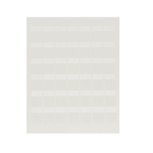 Paquete de Hojas con 2500 Etiquetas de Identificación Auto-Laminadas para Impresora Láser/Inyección de Tinta, para Cables de 3 a 7.1 mm de Diámetro (12 - 10 AWG), Color Blanco