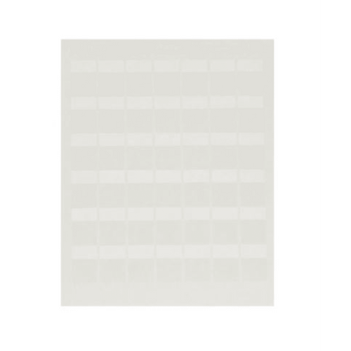 Paquete de Hojas con 2500 Etiquetas de Identificación Auto-Laminadas para Impresora Láser/Inyección de Tinta, para Cables de 3 a 7.1 mm de Diámetro (12 - 10 AWG), Color Blanco