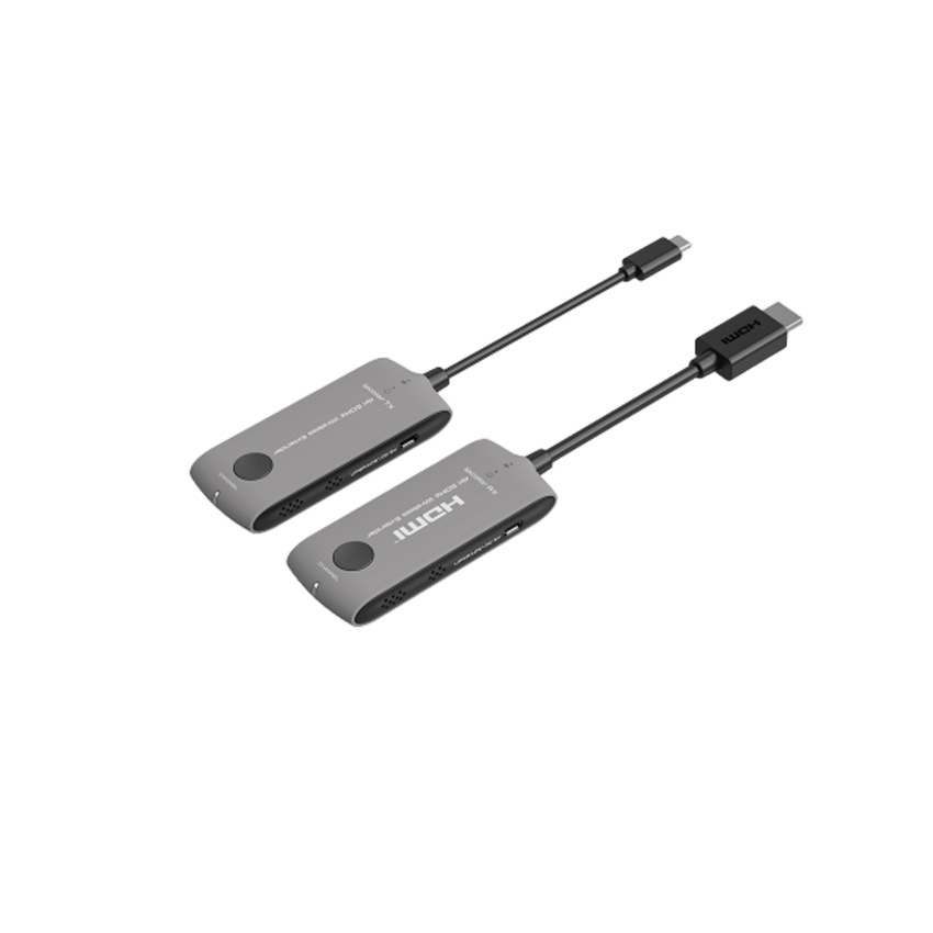 Extensor Inalámbrico Type-C | 4K@60Hz | HDMI 2.0 | Banda 5G | 20 m | HDCP 2.2 | 18 Gbps | 16 TX a 1 RX