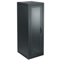 Gabinete Sísmico, 45U, 2134 x 800 x 900 mm, Acero 1.9 mm, Negro RAL 9005, Montaje 19/23 Pulgadas, Sistema Cerrojo 3 Puntos, Enfriamiento Pasivo, Zona Sísmica 4
