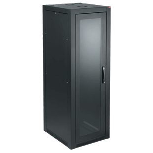Gabinete Sísmico, 45U, 2134 x 800 x 900 mm, Acero 1.9 mm, Negro RAL 9005, Montaje 19/23 Pulgadas, Sistema Cerrojo 3 Puntos, Enfriamiento Pasivo, Zona Sísmica 4