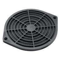 Kit Filtro Protector de dedos para Ventilador 6 Pulgadas con Filtro Extraíble Lavable / Incluye Herrajes / Material Plástico Negro Mate