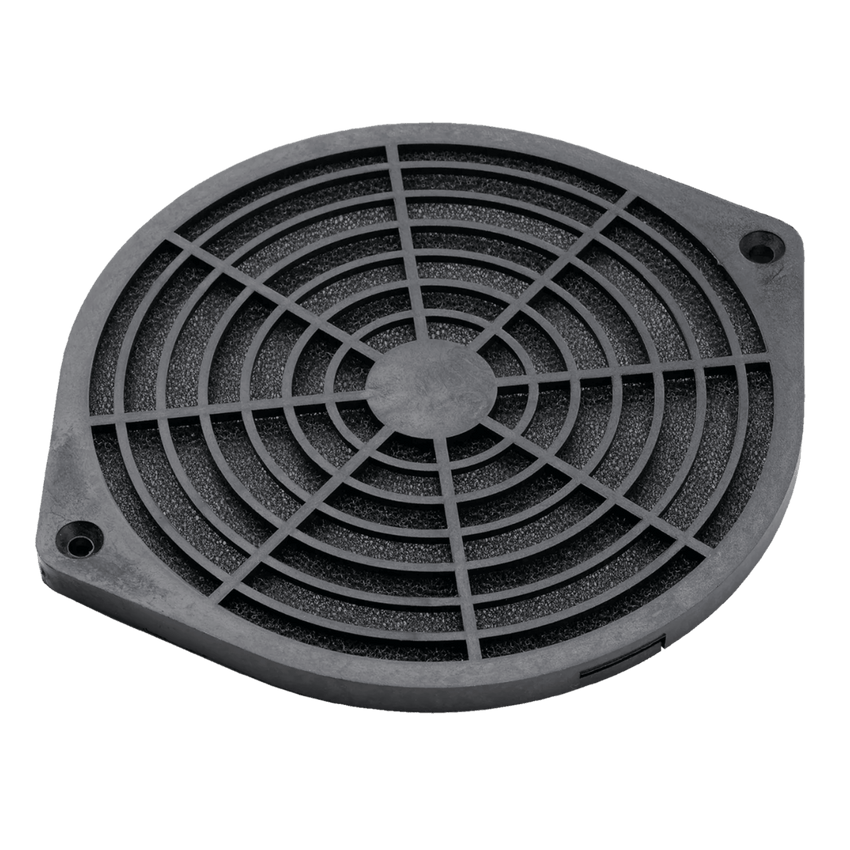 Kit Filtro Protector de dedos para Ventilador 6 Pulgadas con Filtro Extraíble Lavable / Incluye Herrajes / Material Plástico Negro Mate