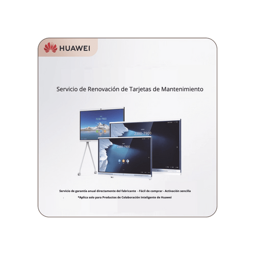 Tarjeta de Servicio de Mantenimiento HiCare RFR por un año para IdeaHub IHB2-65PU, IHB3-65SA y IHB2-65PB