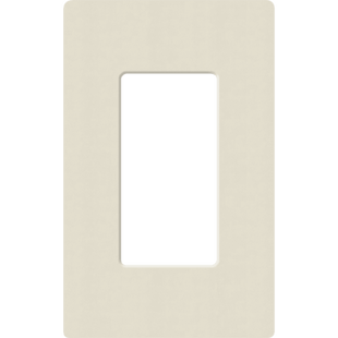 Placa de pared 1 espacio, para atenuador (dimmer), apagador ó control remoto inalámbrico LUTRON.