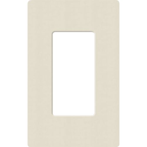Placa de pared 1 espacio, para atenuador (dimmer), apagador ó control remoto inalámbrico LUTRON.
