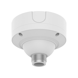 Montura Techo Base Giratoria SBP-180CMS / Aluminio Blanco RAL9003 / Diámetro 130 mm / Peso 970 g / Agujero Conduit 19.1 mm / Certificaciones FCC UL CE EAC