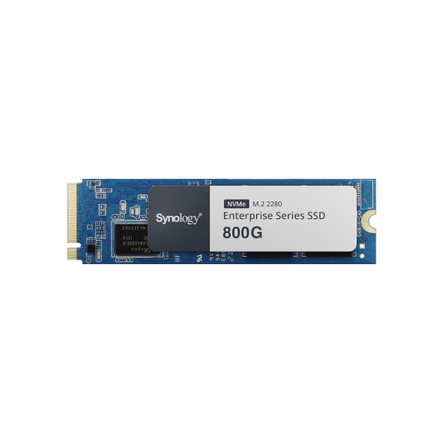 SSD NVMe M.2 Serie Enterprise |  SSD 800GB | Alto Rendimiento 660.000 IOPS Lectura | 120.000 IOPS Escritura | Resistencia Hasta 2900 TBW | Protección de Datos Integral | Análisis de Vida Útil | Compatible con Synology DSM.