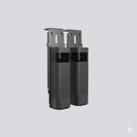 Haz Infrarrojo Inalámbrico ACCESS-PHW / Transmisor y Receptor Photo Beam / Triple Frecuencia 409-458 MHz / Alcance 20 Metros / Batería Litio 2300mAh / IP54 / Ajuste Angular -90° a +90° / Compatible Puertas Seccionales, Enrollables, C