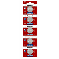 Batería de Litio tipo Moneda 3V / CR2450/ Tira c/5pz  (No recargable)