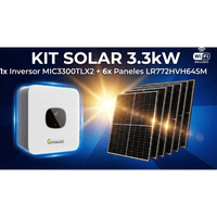 Kit Solar Interconexion  / 3kW  220Vca / Inversor GROWATT/ Montaje Incluido