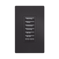 (RadioRA2) Teclado Seetouch Hibrido 6 botones, 2 botones subir/bajar, programe escenas diferentes en cada botón,puede instalarse en un interruptor de luz.