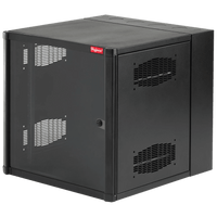 Gabinete AccessPlus de 26 UR Montaje en Pared de 19in, Rieles Numerados y Roscados #10-32, Puerta con Ventana de Seguridad, 600 mm de Ancho, 762 mm de Profundidad, Color Negro