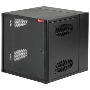 Gabinete AccessPlus de 26 UR Montaje en Pared de 19in, Rieles Numerados y Roscados #10-32, Puerta con Ventana de Seguridad, 600 mm de Ancho, 762 mm de Profundidad, Color Negro