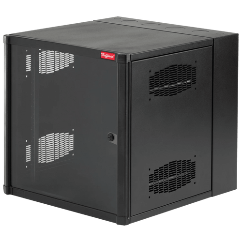 Gabinete AccessPlus de 26 UR Montaje en Pared de 19in, Rieles Numerados y Roscados #10-32, Puerta con Ventana de Seguridad, 600 mm de Ancho, 762 mm de Profundidad, Color Negro