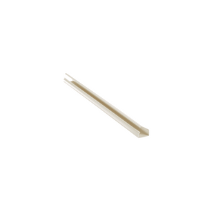 Canaleta LD10 de PVC rígido, con cinta adhesiva para instalación sin herramientas, de 38.4 x 24 x 2438 mm, Color Blanco Mate