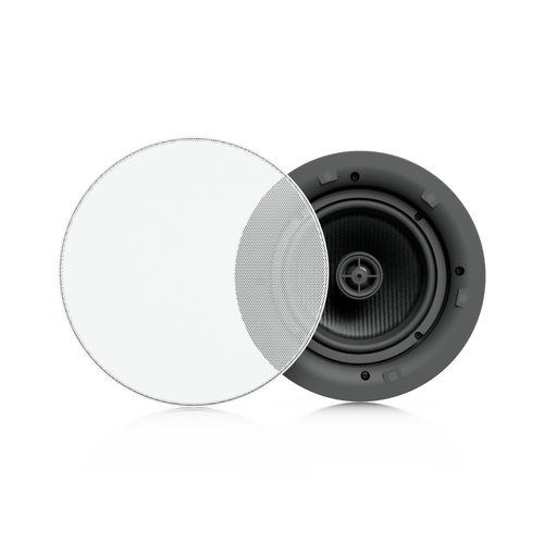 UniFi In-Ceiling Speaker Altavoz Empotrable de Techo / Woofer 6.5" 130W / Tweeter 1" Pivote ±15° / 8 Ohms / Cobertura Simétrica Axial de 90° / NDAA Compliant