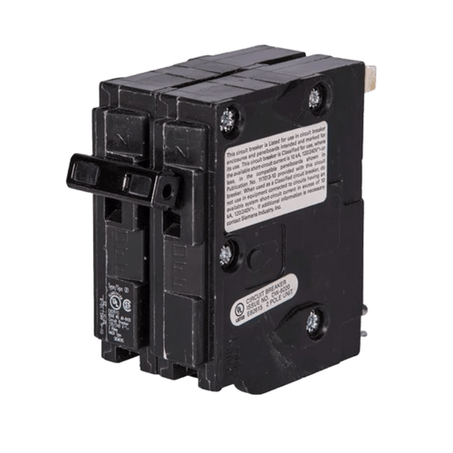 Interruptor automático enchufable tipo QD 2 polos, 20 amp