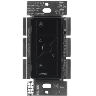 (Caseta Wireless) Control de velocidad inalámbrico para ventilador de techo, un solo polo.