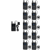 Kit para guía turístico de 1 transmisor y 10 receptores